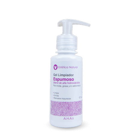 gel limpiador espumoso ahas blend de alfa hidroxiacidos
