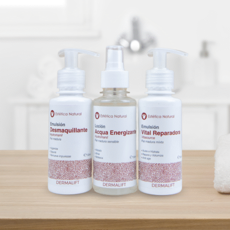 kit promocional piel madura desmaquillánte acqua energizante reparadora dermalift