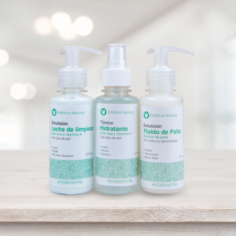 kit promocional piel normal leche limpieza hidratante fluido palta hydrovital