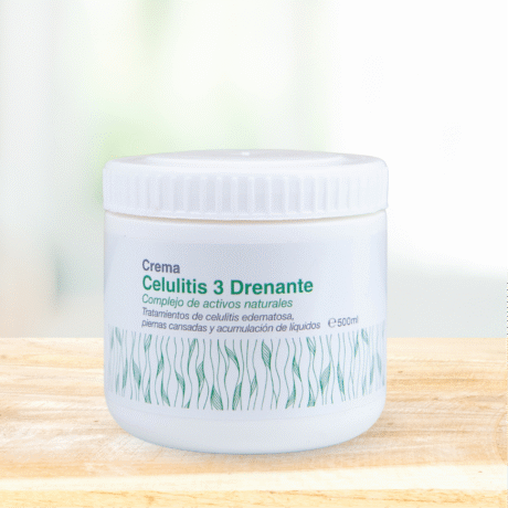 Crema celulitis 3 drenante complejo de activos naturales