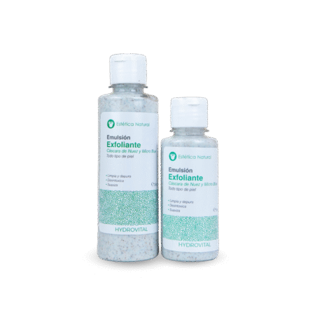 Emulsión Exfoliante Cáscara de Nuez y micro blue