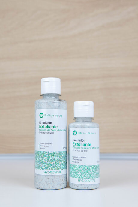 Emulsión Exfoliante Cáscara de Nuez y micro blue