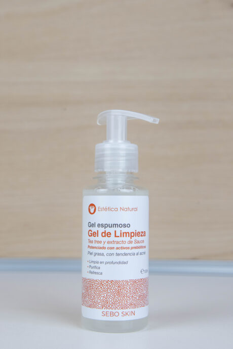 gel espumoso gel de limpieza tea tree extracto de sauce sebo skin