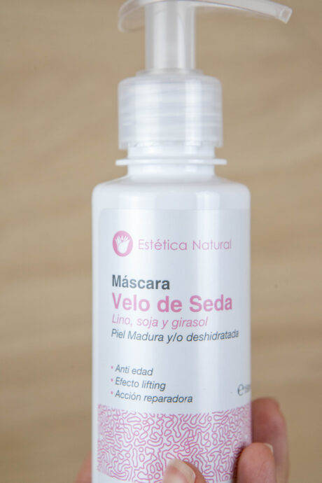 máscara velo de seda lino soja girasol posh line