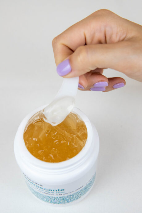 máscara refrescante extracto de aloe vera