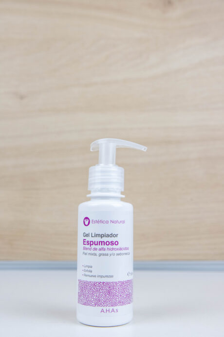 gel limpiador espumoso ahas blend de alfa hidroxiacidos