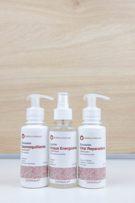 kit promocional piel madura desmaquillánte acqua energizante reparadora dermalift