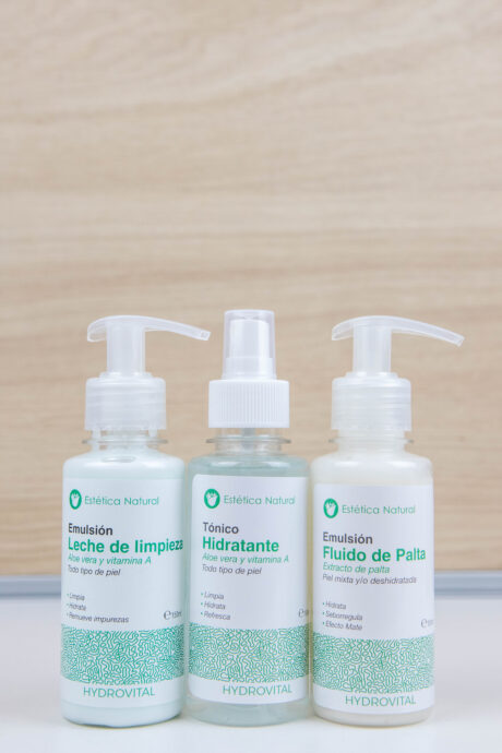 kit promocional piel normal leche limpieza hidratante fluido palta hydrovital