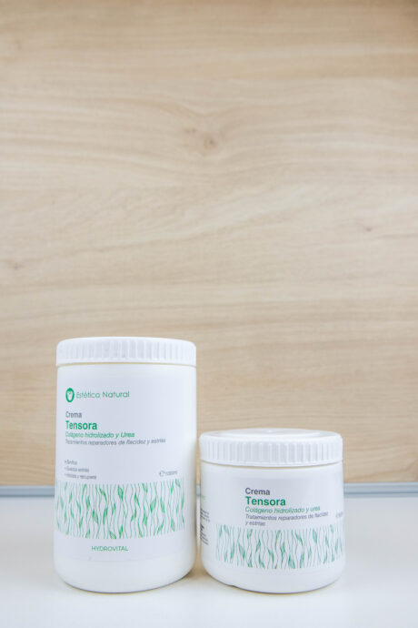 Crema tensora con colágeno hidrolízado y urea