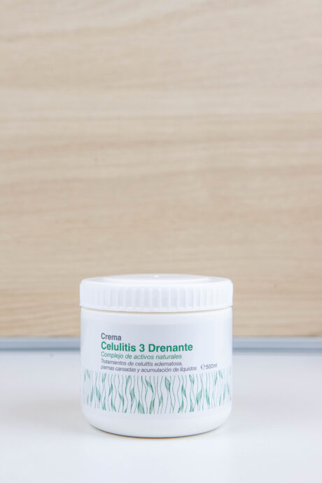 Crema celulitis 3 drenante complejo de activos naturales