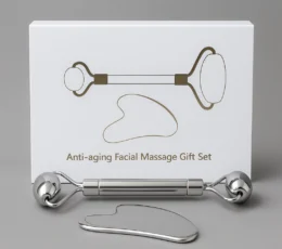 Kit Gua Sha y Rodillo Facial de Aleación de 7 Metales 1