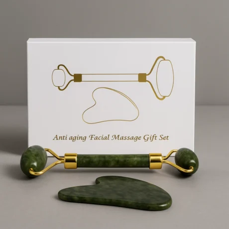 Kit Gua Sha y Rodillo de Jade 1