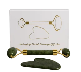 Kit Gua Sha y Rodillo de Jade 0