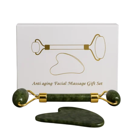 Kit Gua Sha y Rodillo de Jade 0
